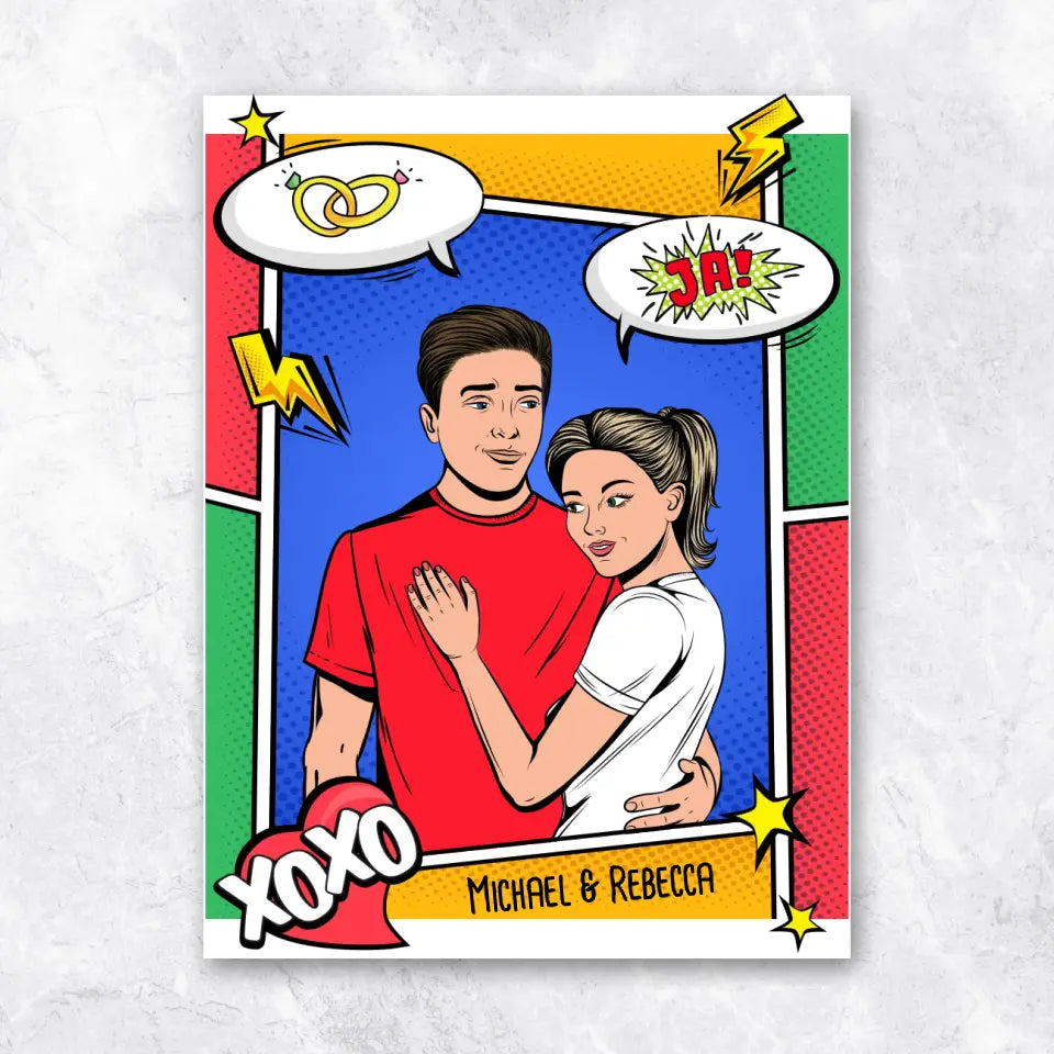 Pop Art Paar - Poster