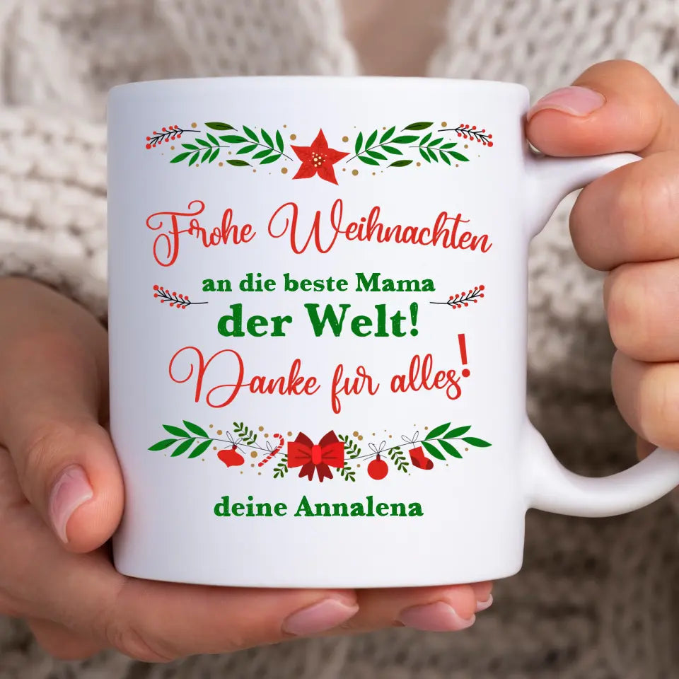 Weihnachten Mama - Tasse