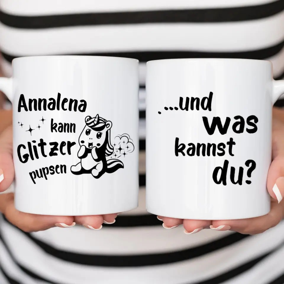 Glitzer Pupsen - Tasse