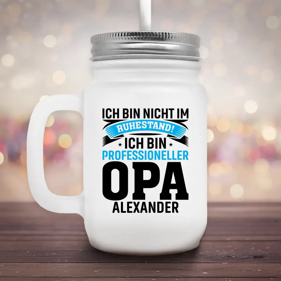 Professioneller Opa - Marmeladenglas