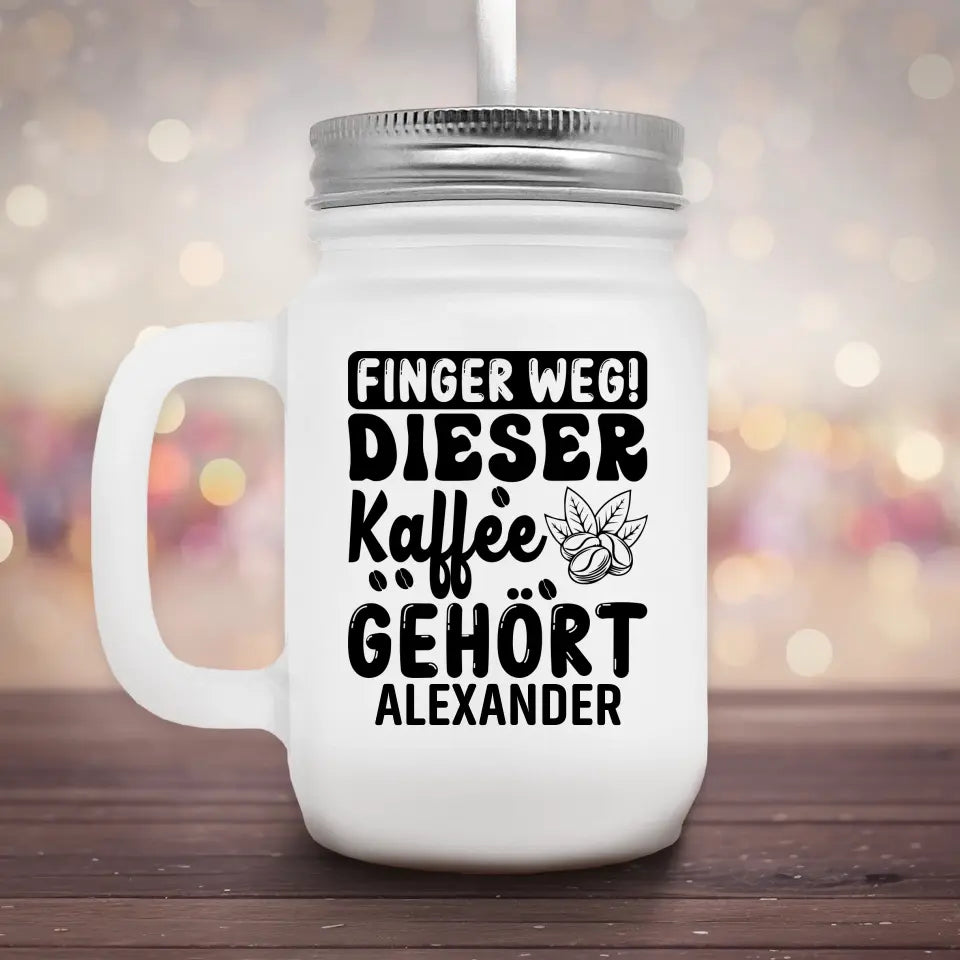 Finger Weg - Marmeladenglas