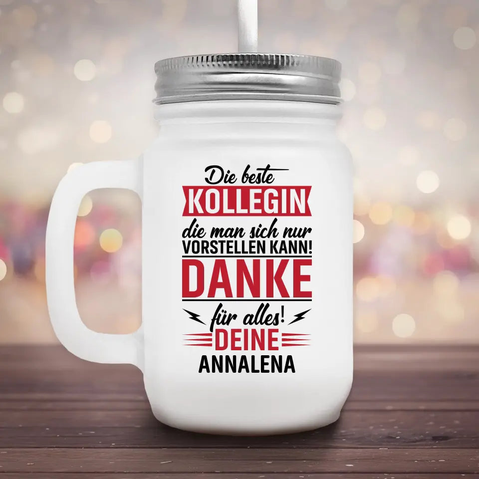 Beste Kollegin - Marmeladenglas