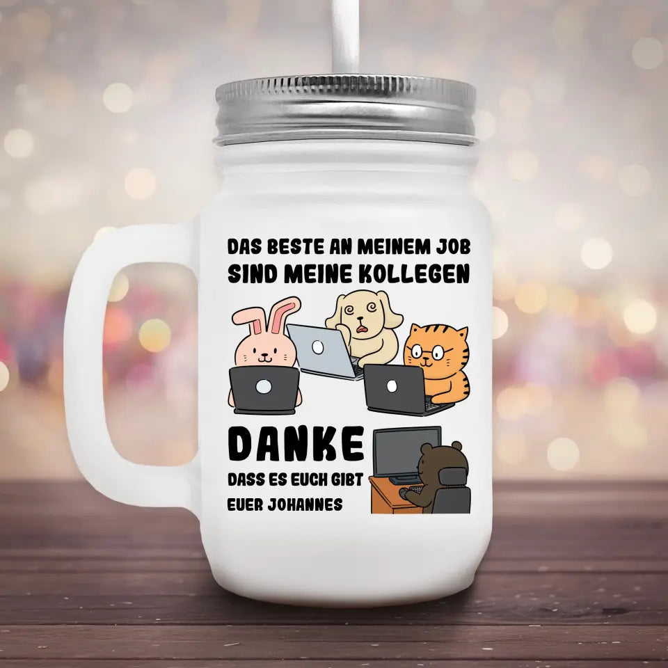 Beste Kollegen - Marmeladenglas