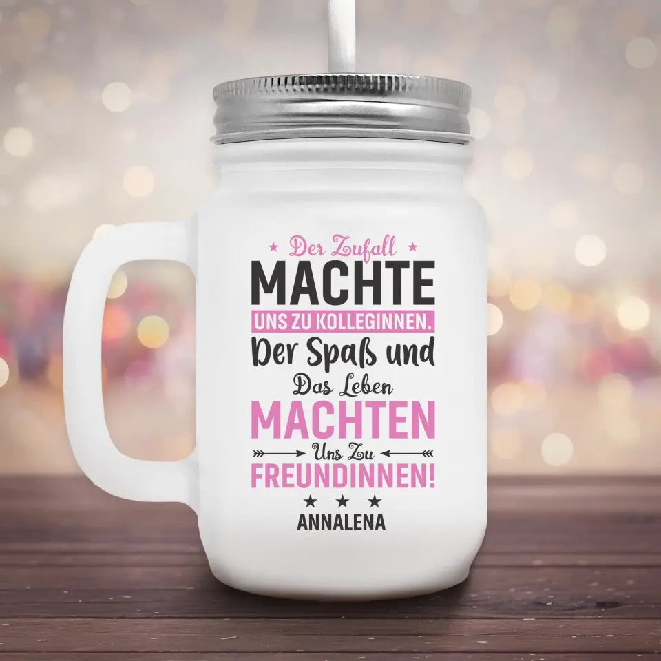 Zufall Kolleginnen - Marmeladenglas