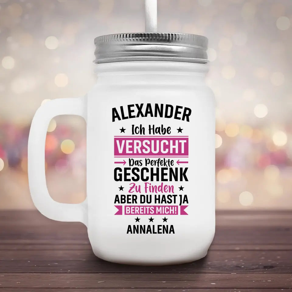 Bestes Geschenk - Marmeladenglas