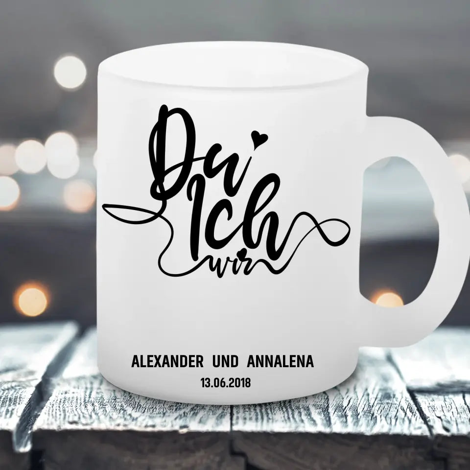 Du & Ich - Satinierte Tasse