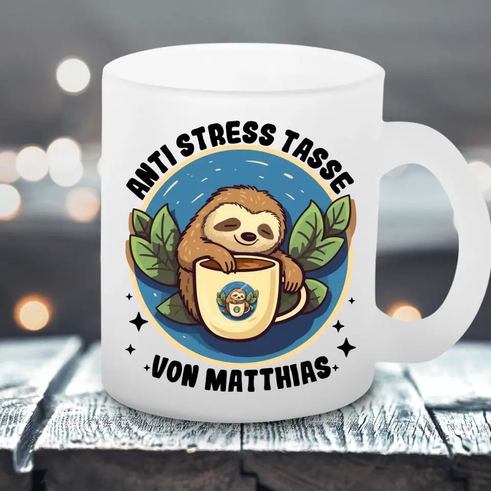 Anti Stress - Satinierte Tasse