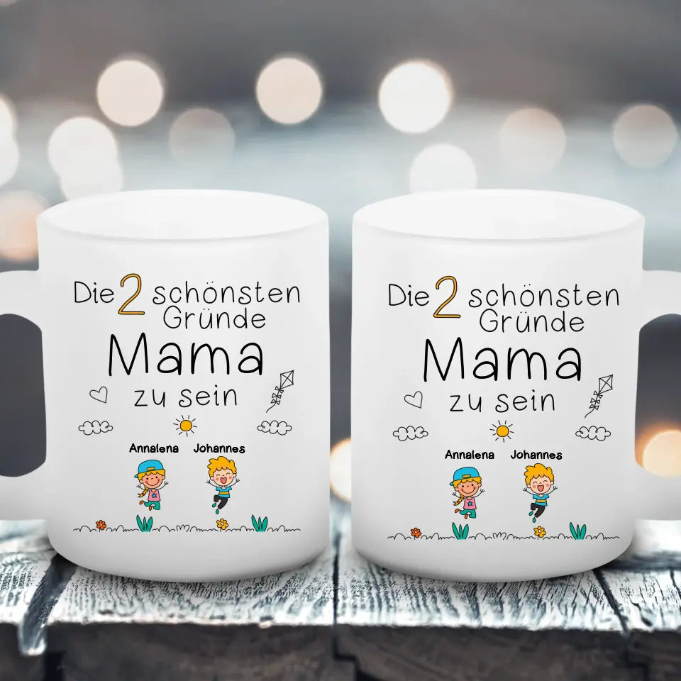 Schönsten Gründe - Satinierte Tasse