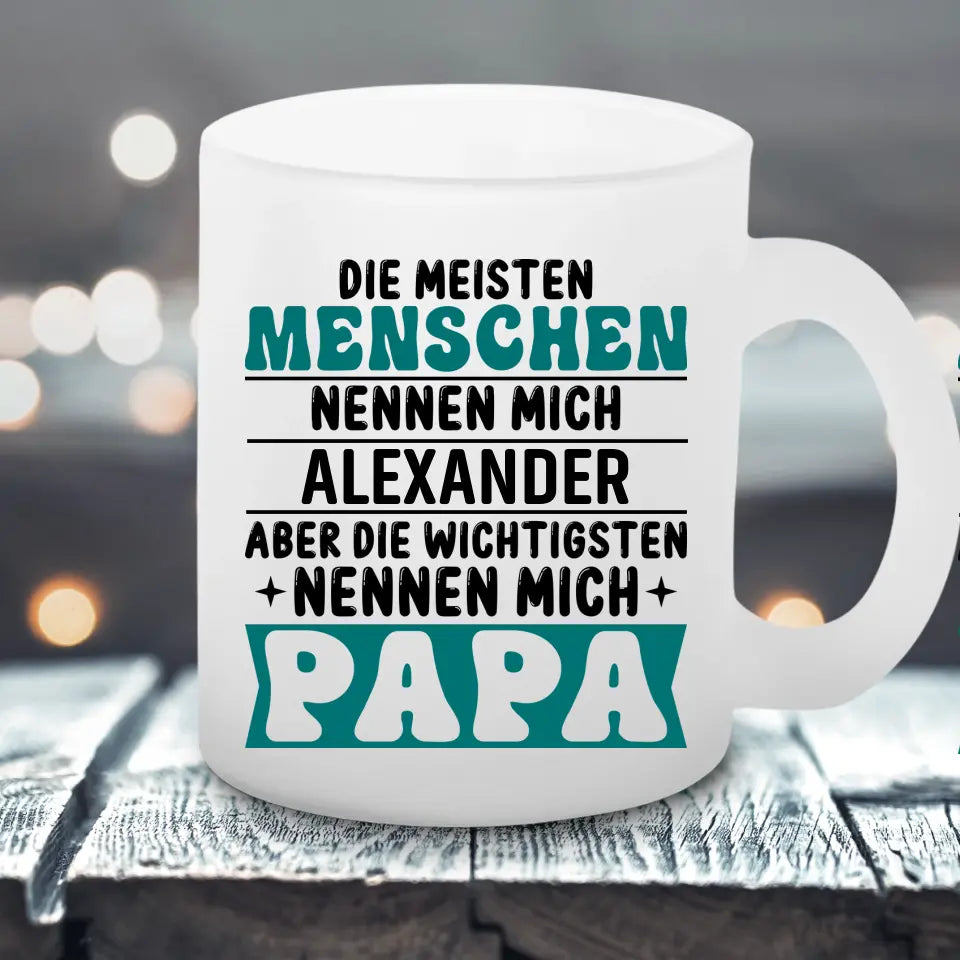 Wichtigste Menschen - Satinierte Tasse