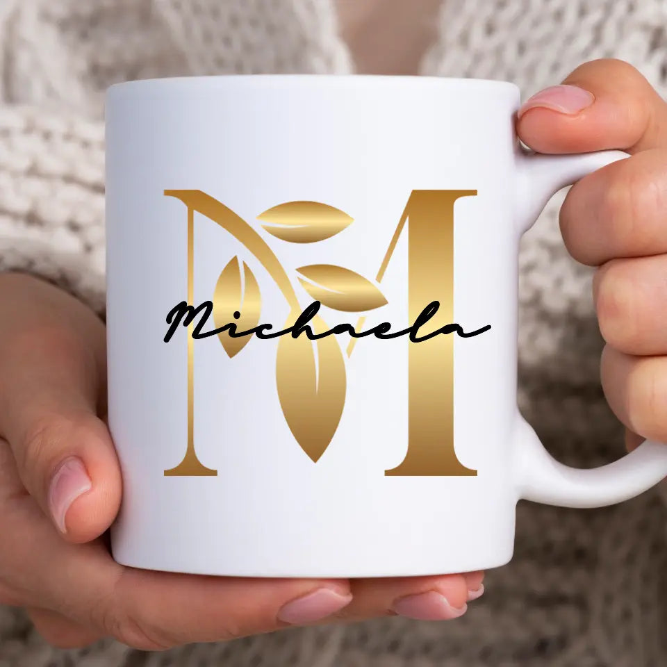 Goldener Name - Tasse