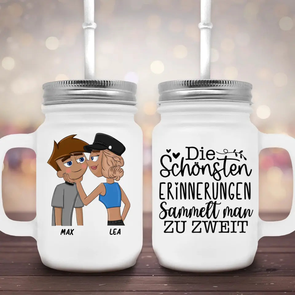 Comic Liebe - Marmeladenglas