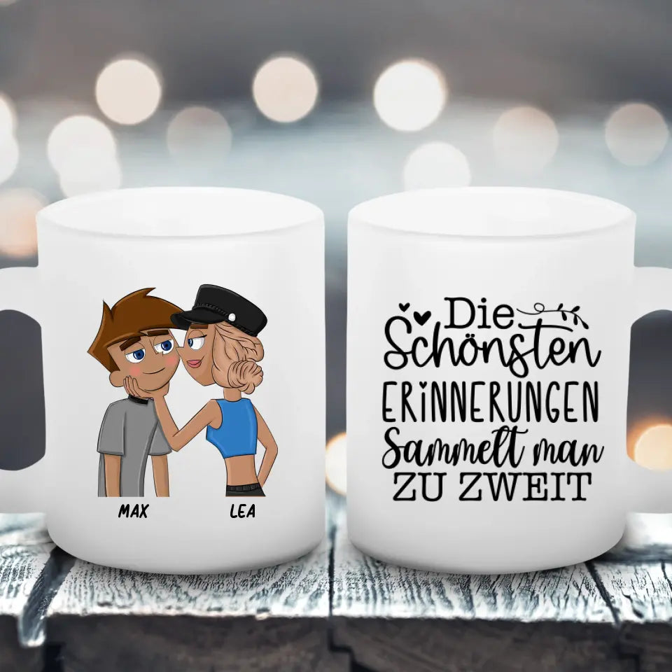 Comic Liebe - Satinierte Tasse