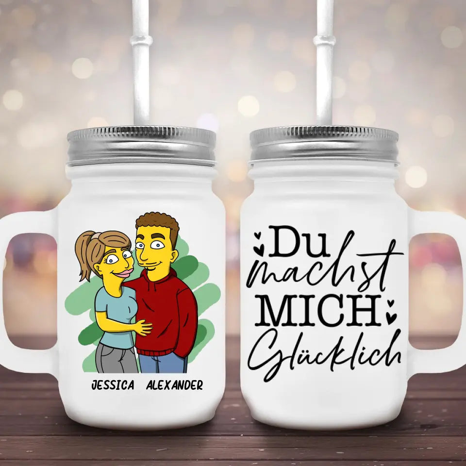 Gelbes Paar - Marmeladenglas