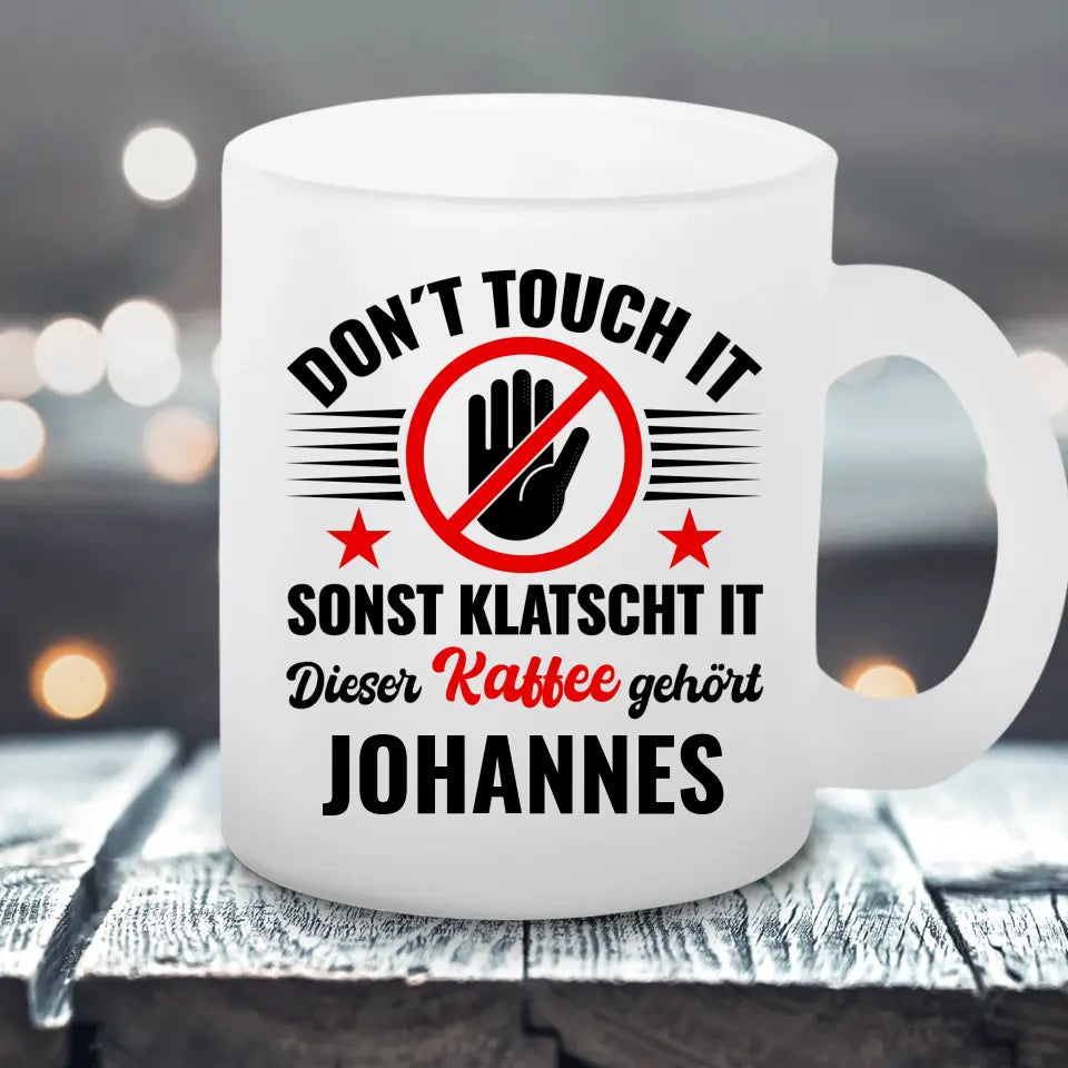 Klatscht It - Satinierte Tasse