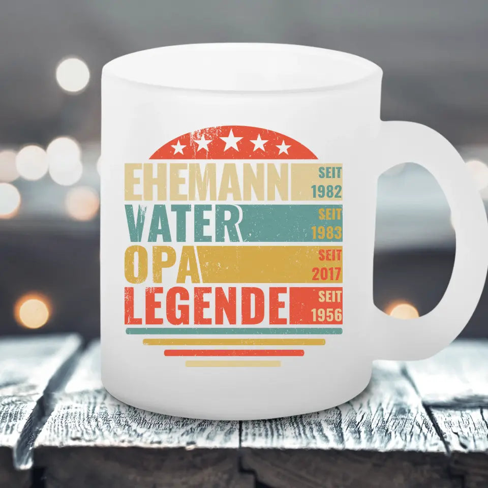 4 in Einem - Satinierte Tasse