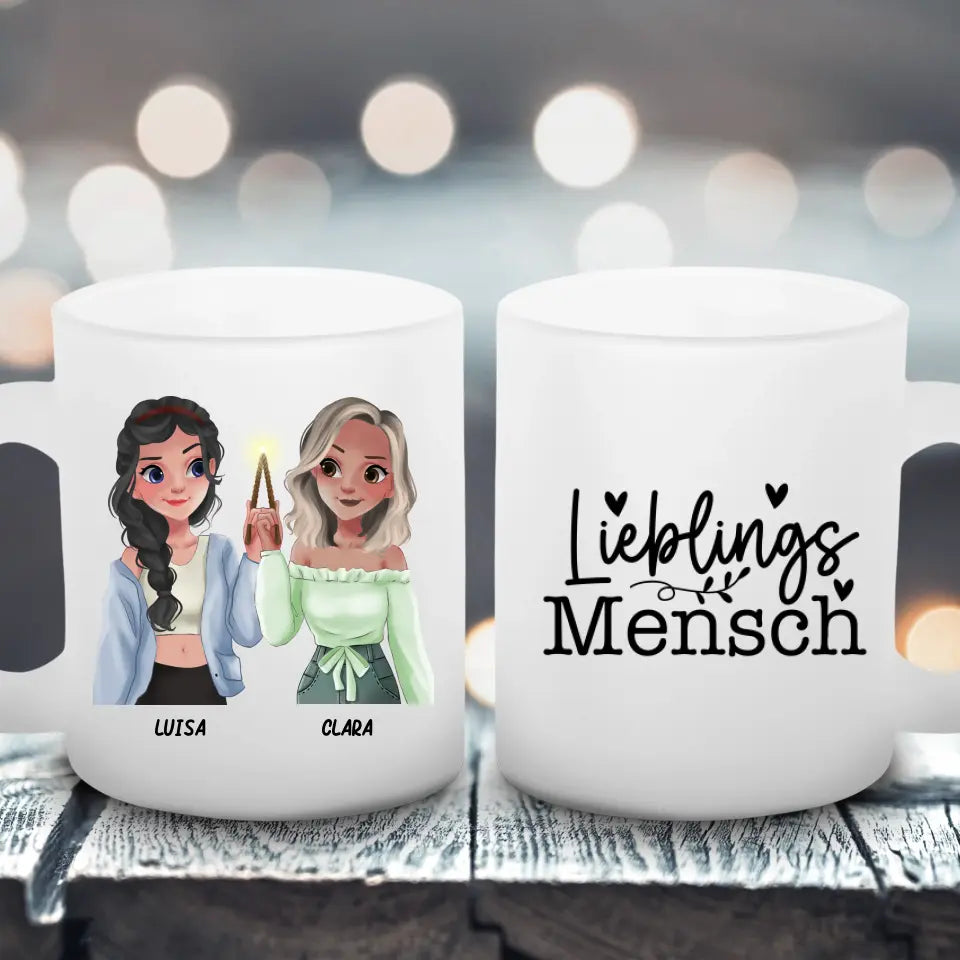 Cute Friends - Satinierte Tasse