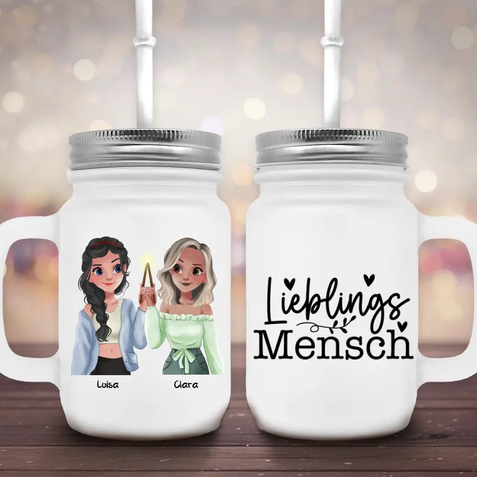 Zauber Freundinnen - Marmeladenglas