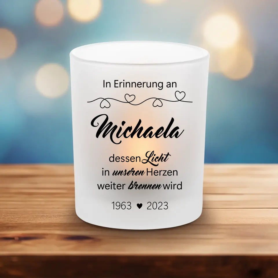 In Erinnerung - Teelichthalter