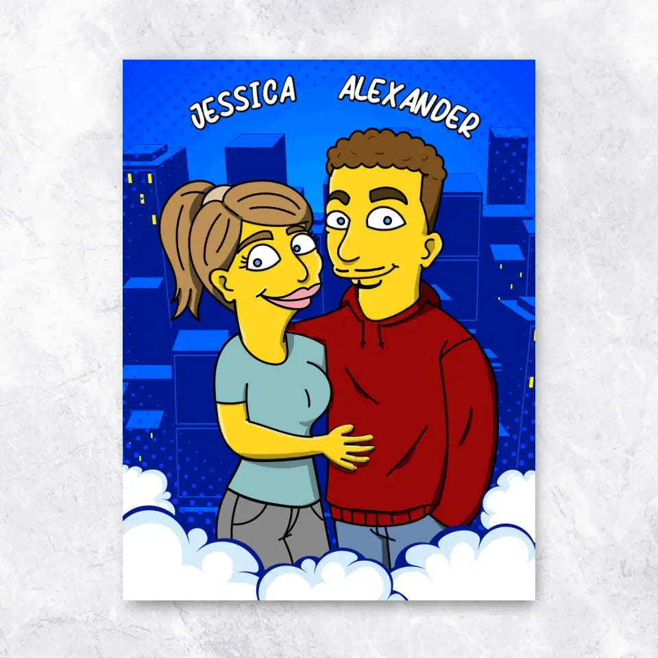 Gelbes Paar - Poster