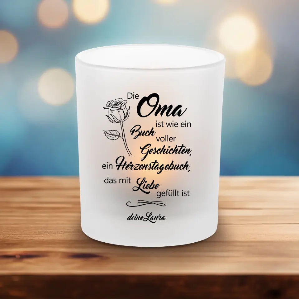 Meine Oma - Teelichthalter