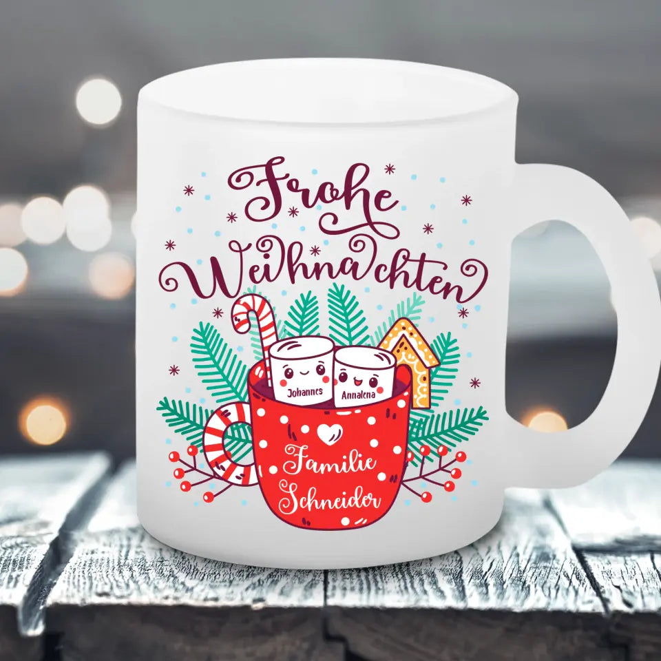 Familien Marshmallows - Satinierte Tasse