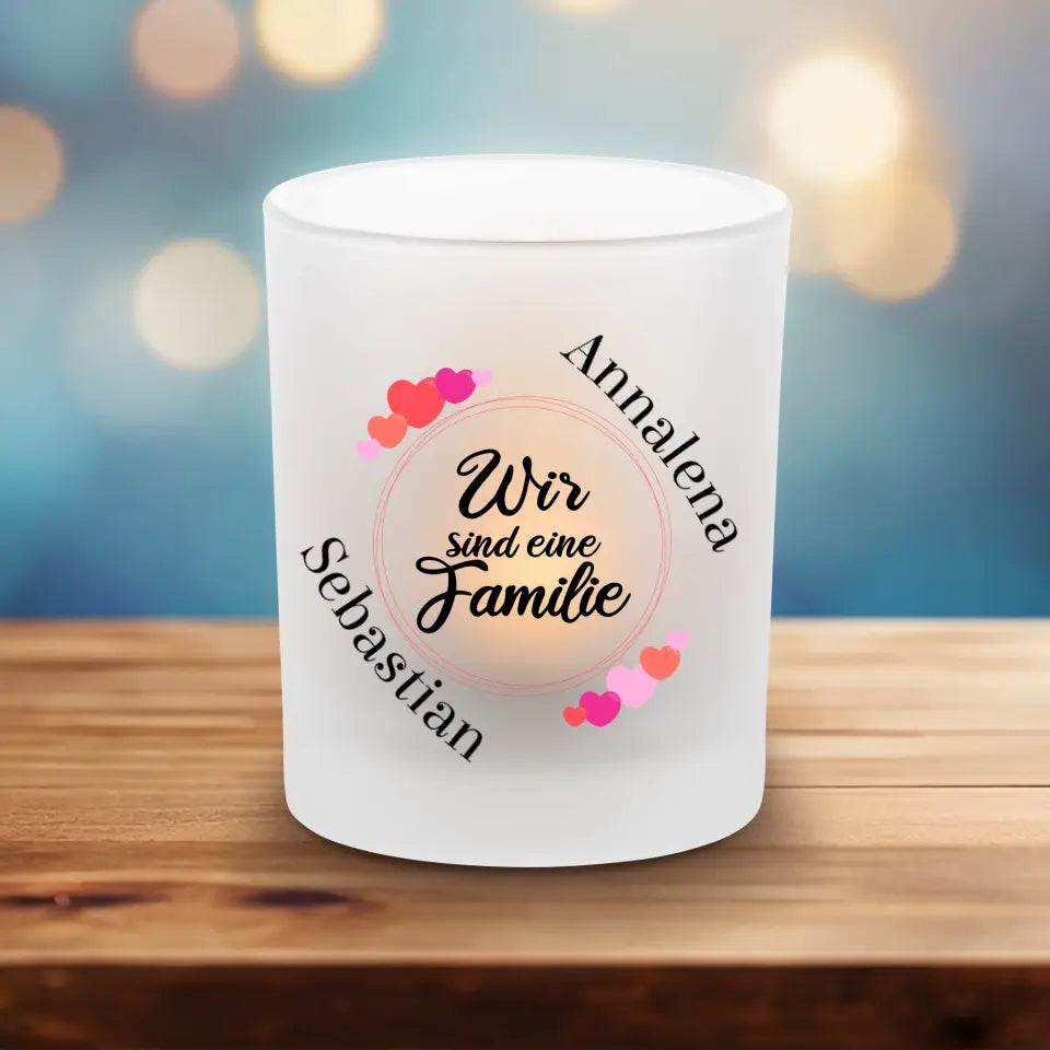Eine Familie - Teelichthalter