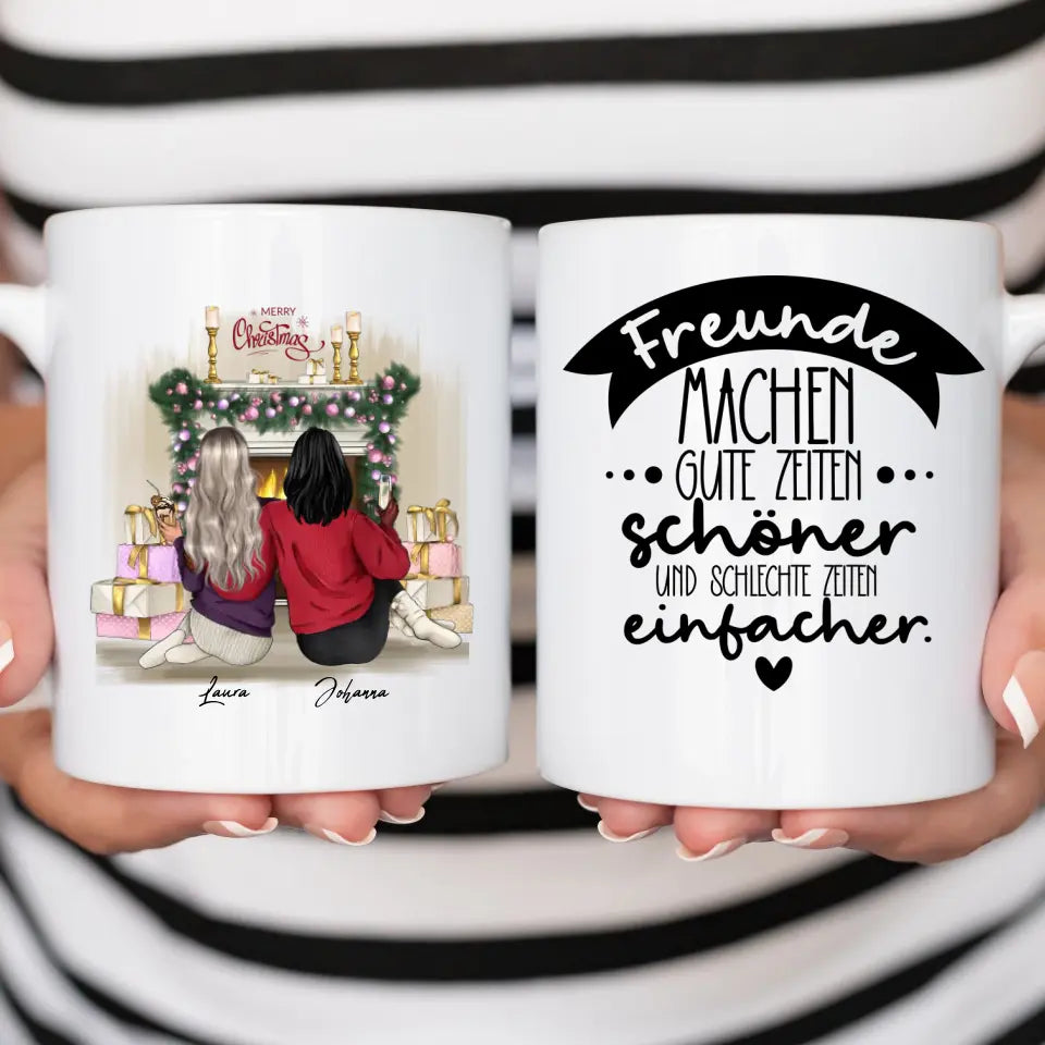 Beste Freundinnen Weihnachten - Tasse