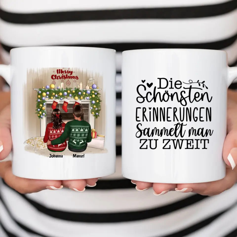 Süßes Paar Weihnachten - Tasse