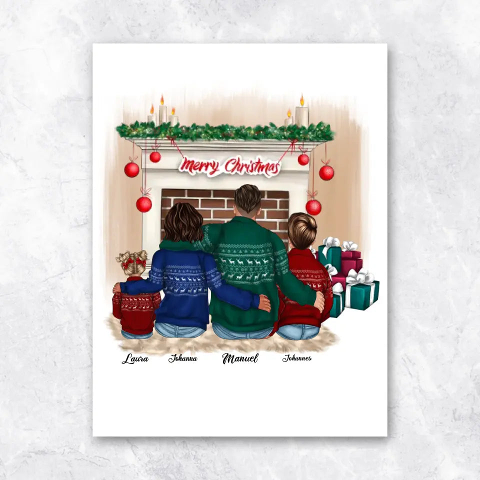 Familien Weihnachten - Poster