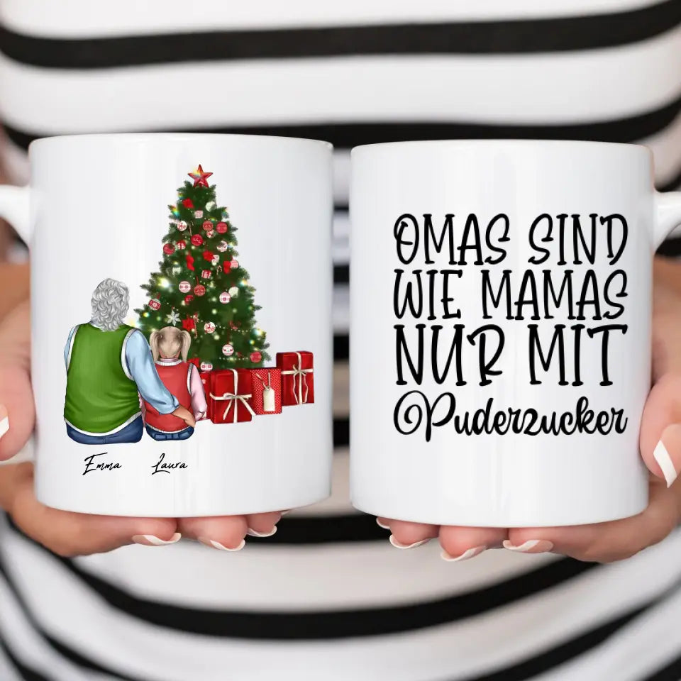 Oma und Enkel Weihnachten - Tasse