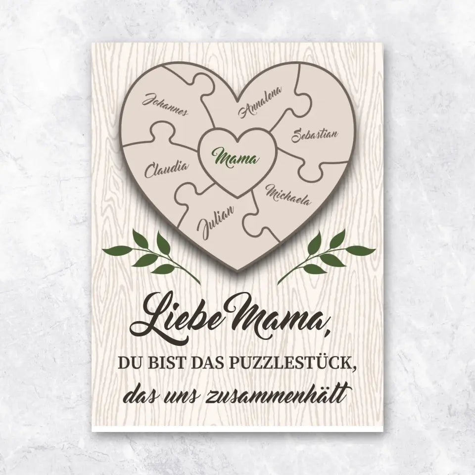 Puzzle Familie - Poster