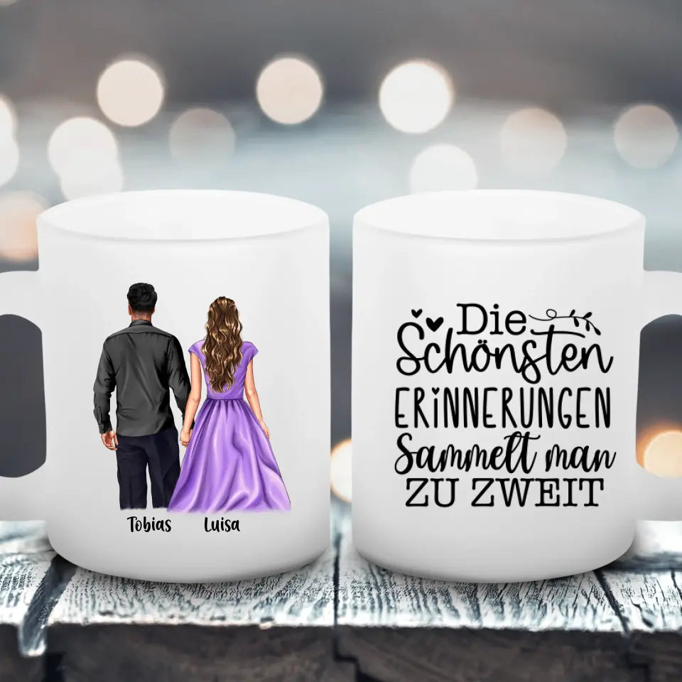 Schickes Paar - Satinierte Tasse