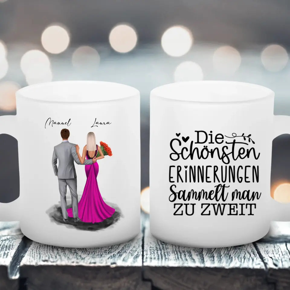 Schickes Paar - Satinierte Tasse