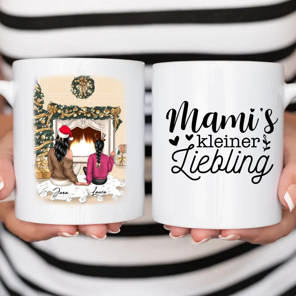 Mutter und Tochter am Ofen - Tasse