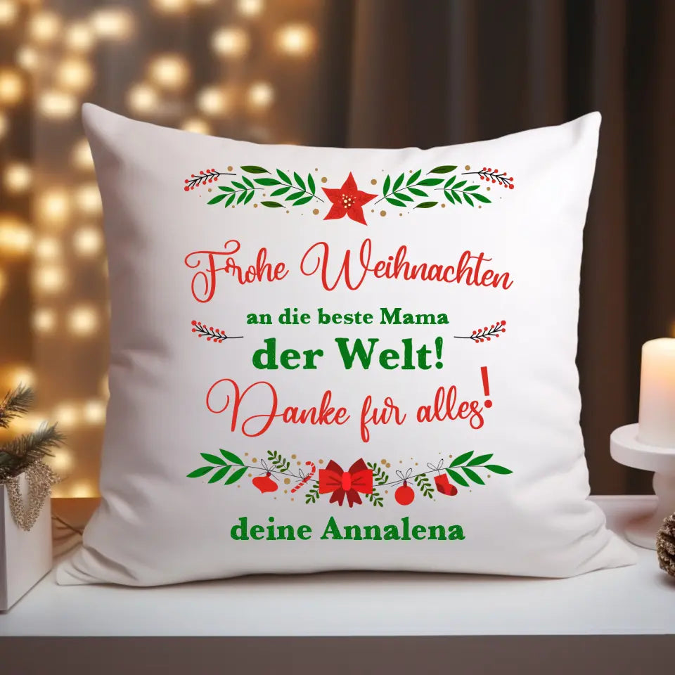 Weihnachten Mama - Kissen