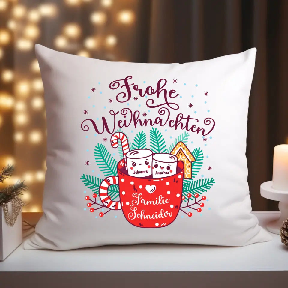 Familien Marshmallows - Kissen