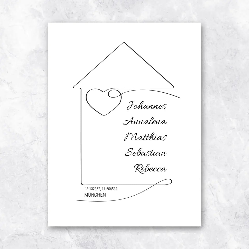 Familienhaus - Poster