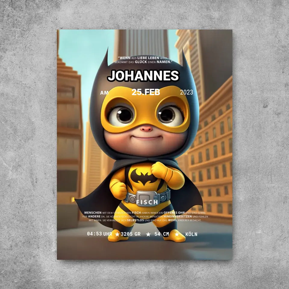 Gelber Held - Leinwand