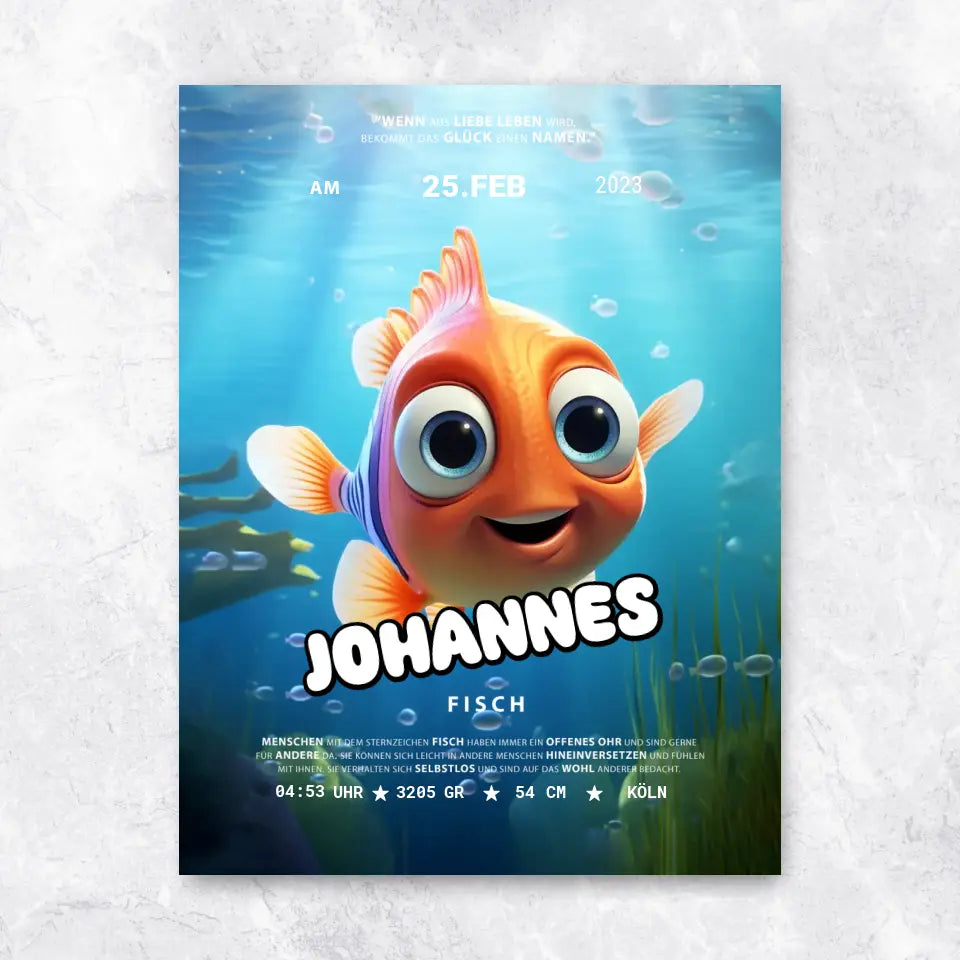 Kleiner Fisch - Poster