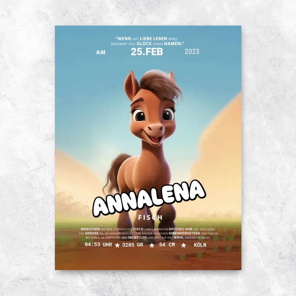 Kleines Pferd - Poster