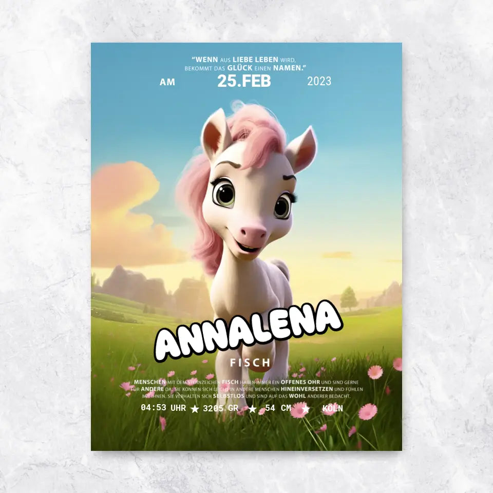 Kleines Pony - Poster