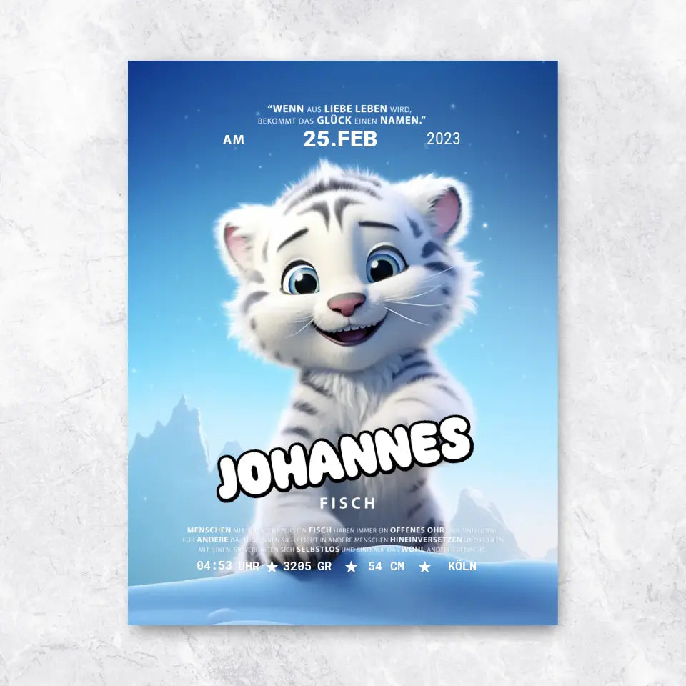 Baby Schneetiger - Poster