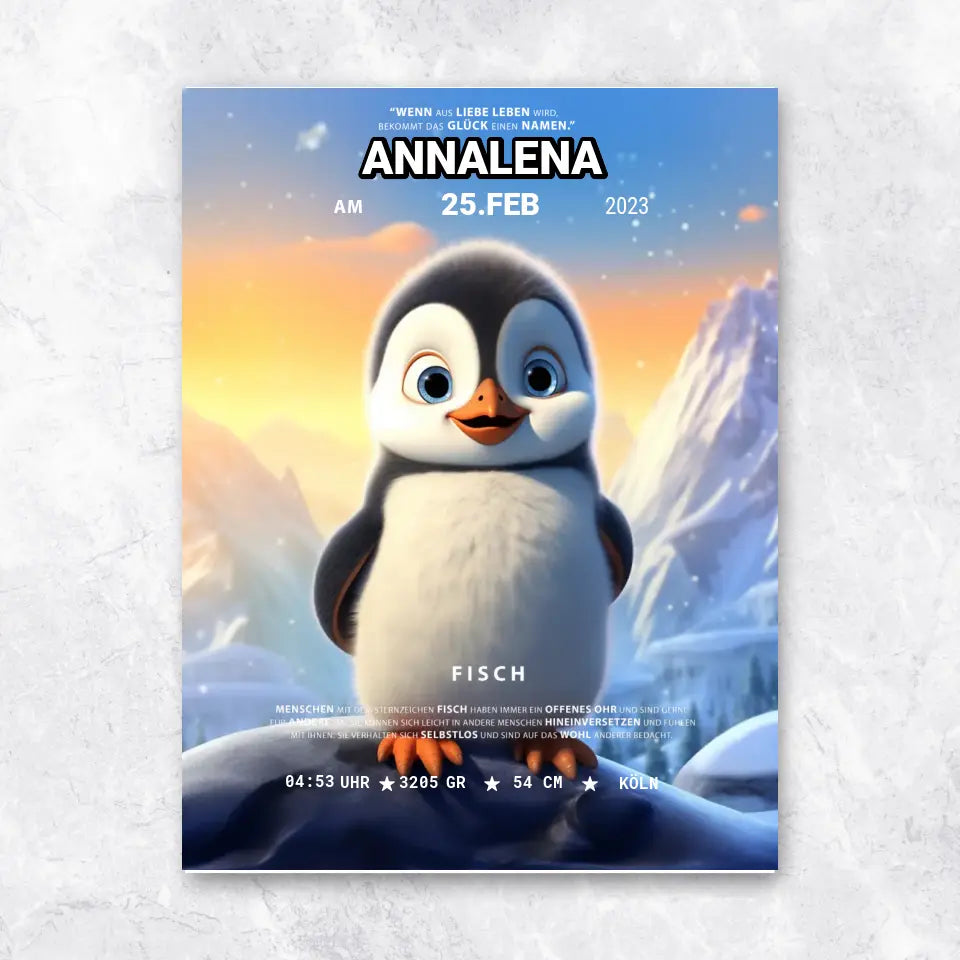 Kleiner Pinguin - Poster