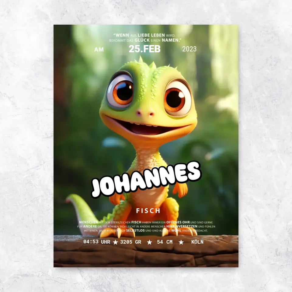 Baby Eidechse - Poster