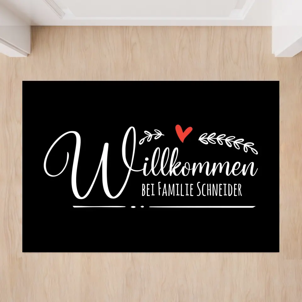 Willkommen - Fußmatte