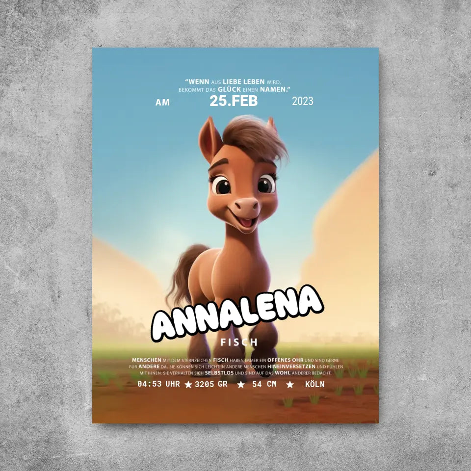 Kleines Pferd - Leinwand