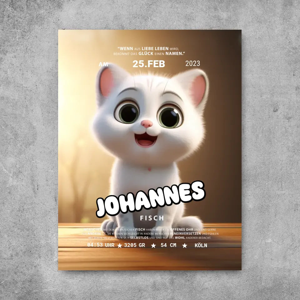 Kleine Katze - Leinwand