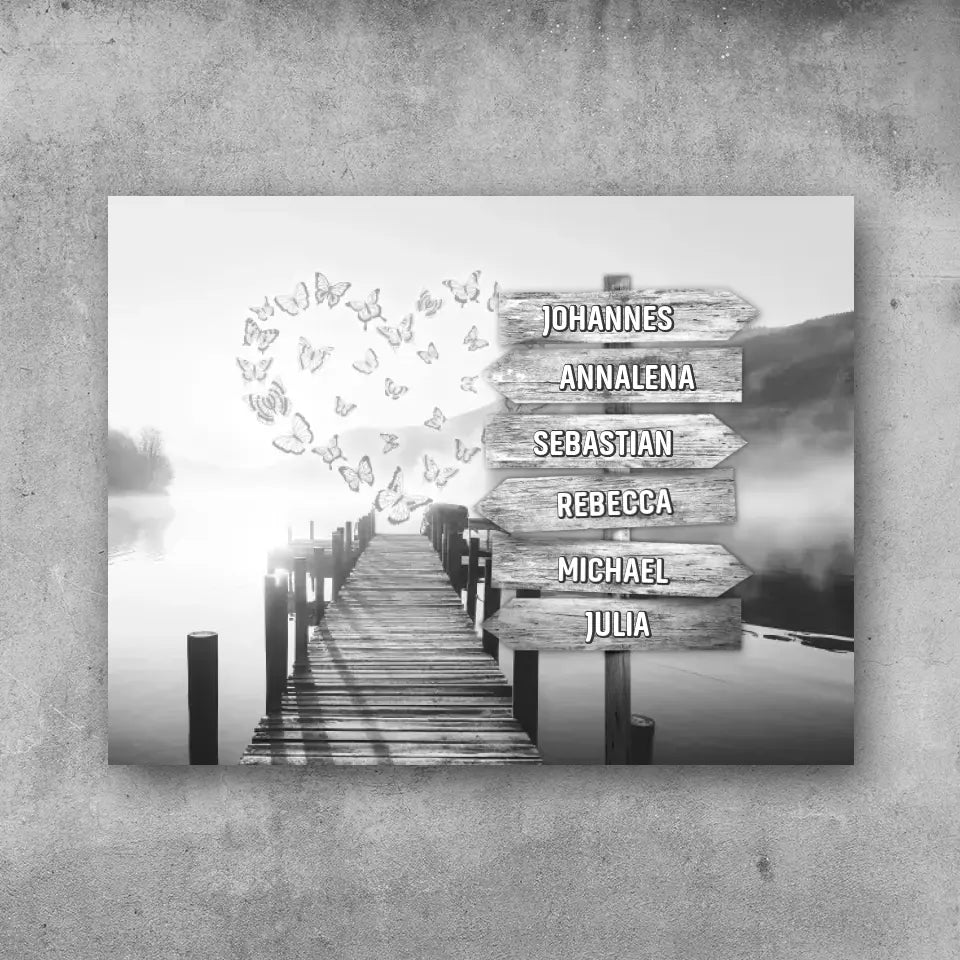 Familie Steg - Leinwand