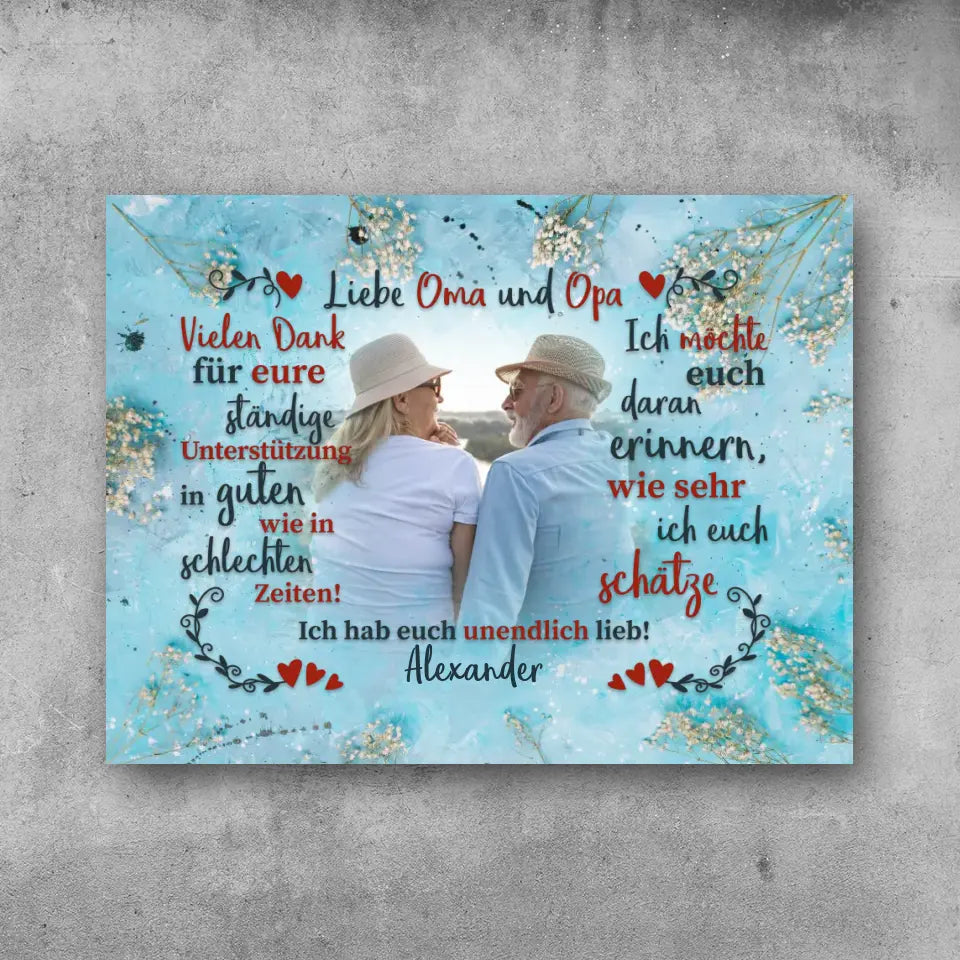 Oma/Opa - Leinwand