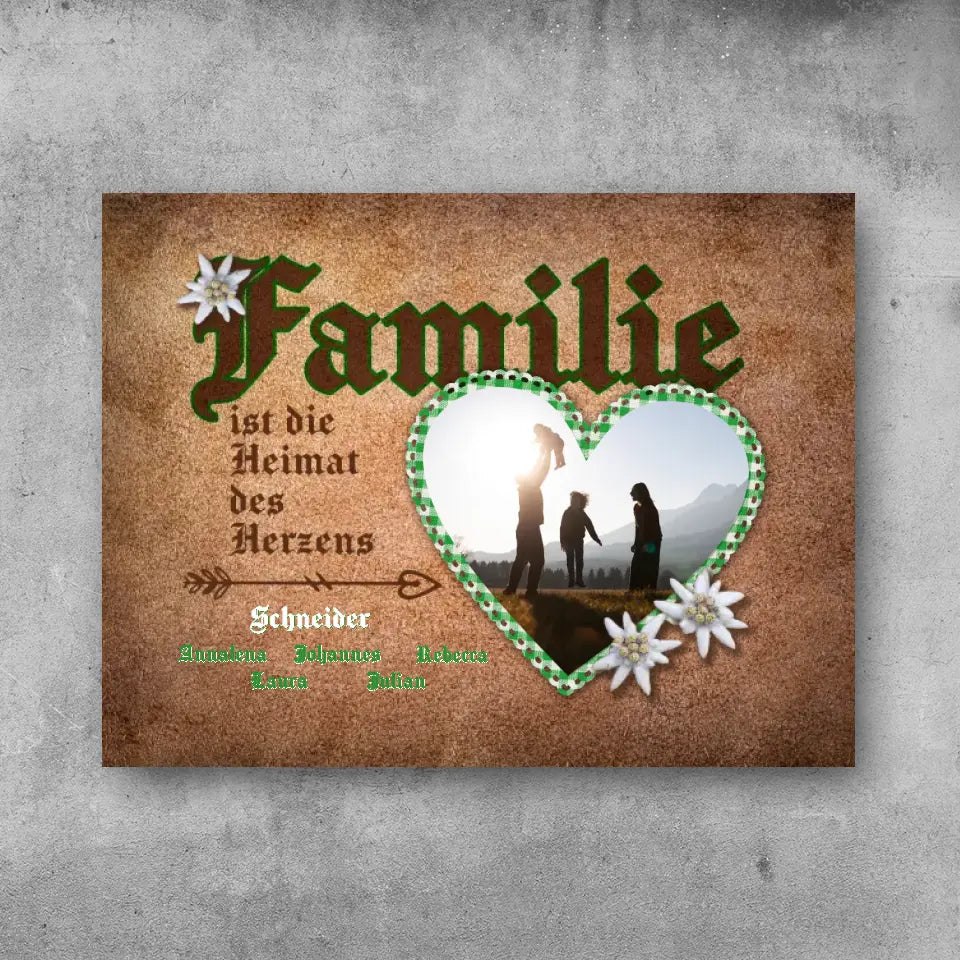 Heimat des Herzens - Leinwand